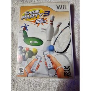 Game Party 3 Wii‎ Game 19 Hit Games Family Fun Tested and Working